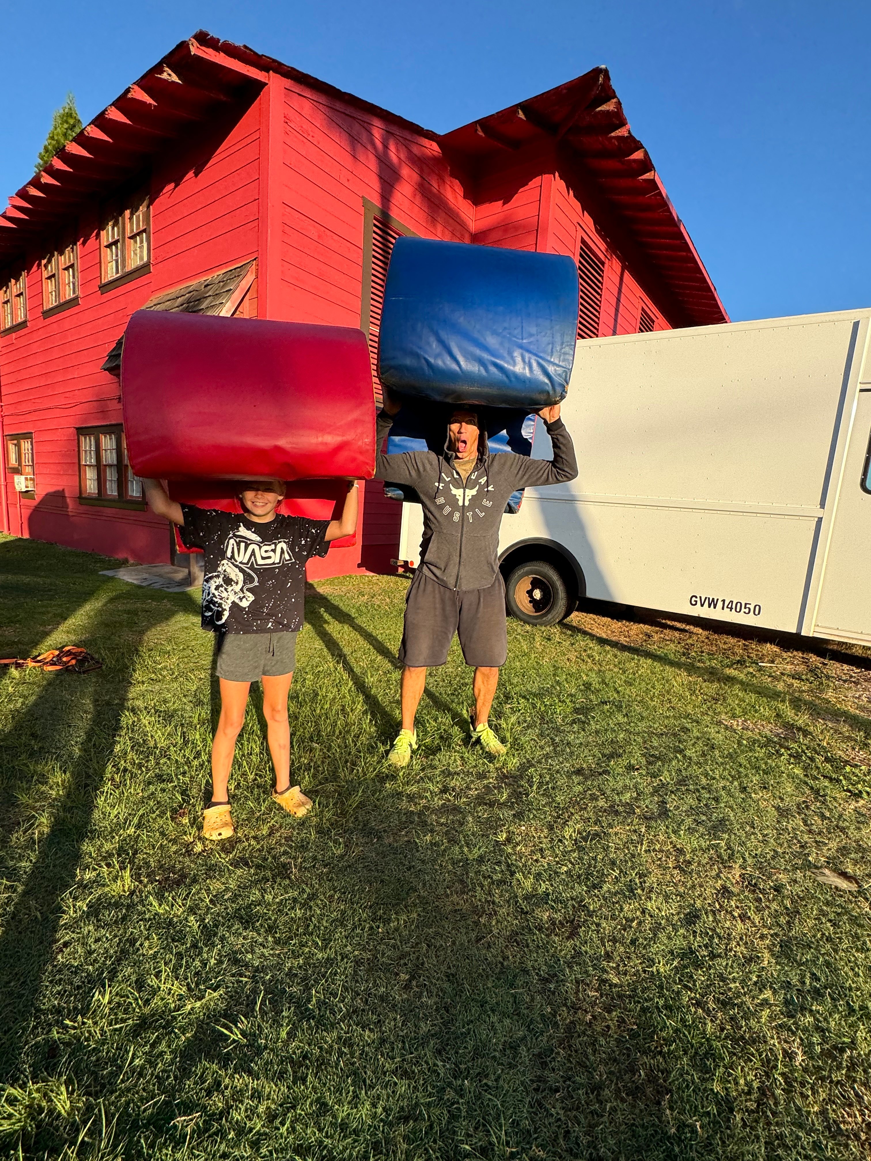 Mobile gymnastics program in action